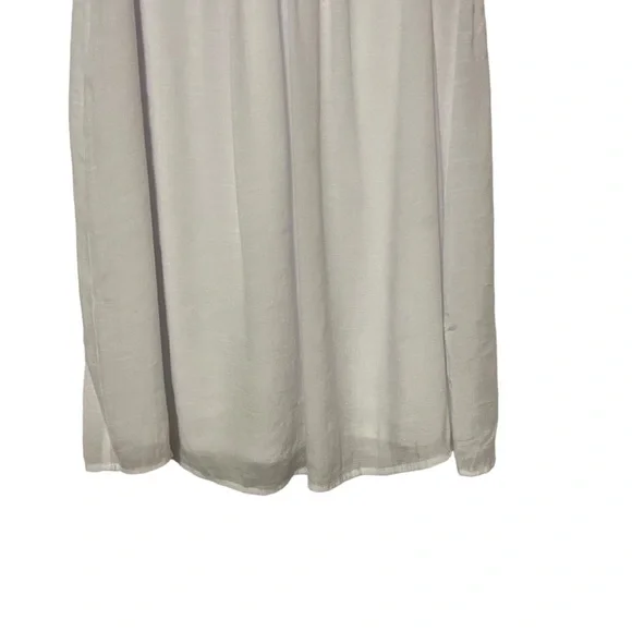 Dress Barn Westport White Sleeveless Dress Embroidered Flowy Boho - Picture 3 of 13